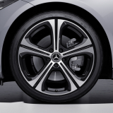 19 inch rim set C-Class 206 5-spoke wheel black genuine Mercedes-Benz