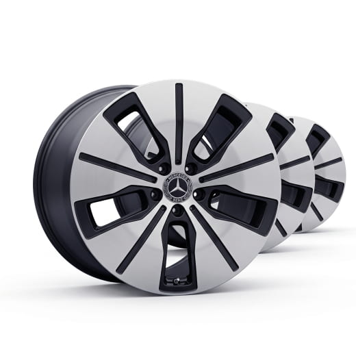 19 inch EQC N293 rims black 5-spoke genuine | A2934011200/0100-7X23