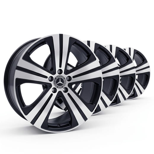 19 inch GLE V167 5-Spoke rim set genuine Mercedes-Benz | A1674012000-7X23