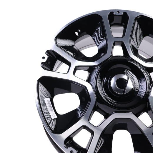 19 inch rims Genuine smart #5 HY11 cross-spokes high-sheen | QAP8893446619-B