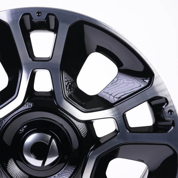 19 inch rims Genuine smart #5 HY11 cross-spokes high-sheen | QAP8893446619-B