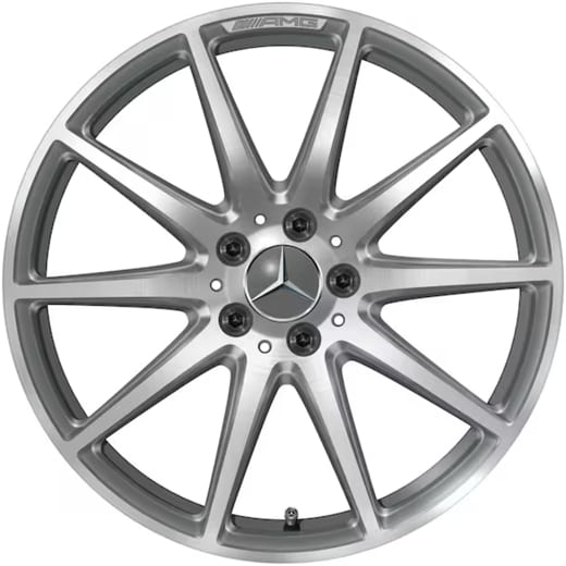 19 inch velgen AMG GT 43 C192 10-spaaks titangrijs | A2324011700/A1924010200 7X21-C192