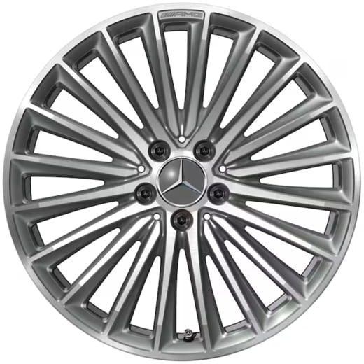 19 inch velgen AMG GT 43 C192 multi-spaaks titangrijs | A2324011900/A1924010300 7X21-C192