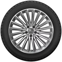 19 inch velgen AMG GT 43 C192 multi-spaaks titangrijs | A2324011900/A1924010300 7X21-C192