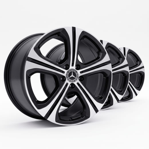 Originele Mercedes-Benz 19 inch velgen C-Klasse W206/S206 zw | A2064015300/5400-7X23