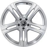19 inch velgenset EQE SUV X294 5-spaaks vanadium zilver origineel Mercedes-Benz