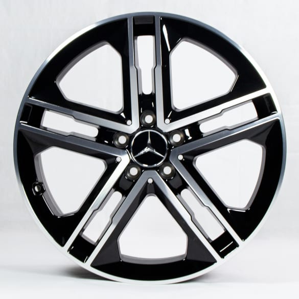 19 inch velgenset CLA C118/X118 5-dubbele spaak velg zwart origineel Mercedes-Benz