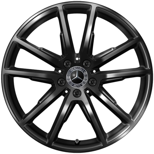 19 inch velgenset EQE SUV X294 5-voudig spaak zwart glanzend Original Mercedes-Benz