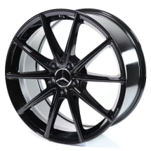 19 inch Mercedes-Benz velgenset zwart glansgedraaid | A2954014000 7X43