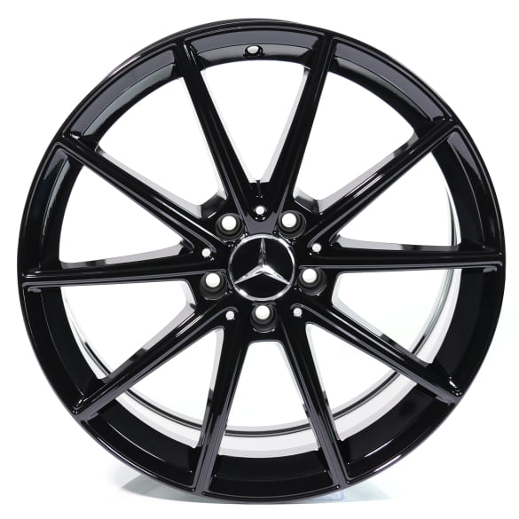 19 inch velgenset EQE V295 zwart 10-spaken Origineel Mercedes-Benz