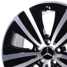 19 inch EQE velgenset zwart glansgedraaid | A2954011200 7X23-B