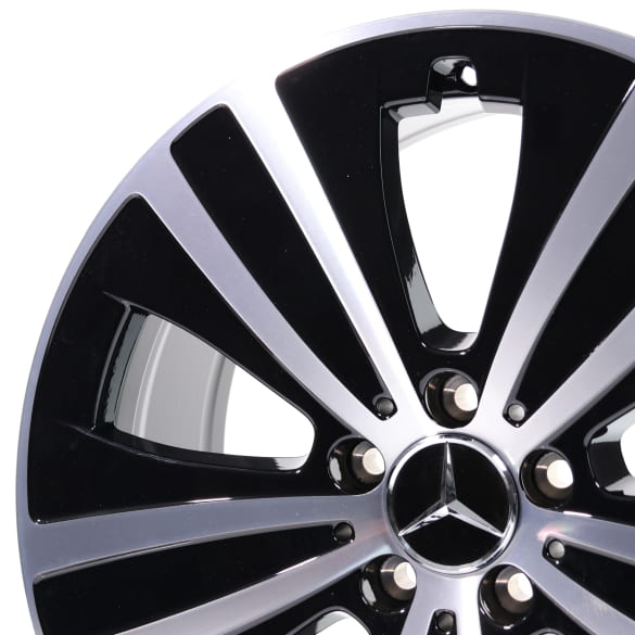 19 inch EQE velgenset zwart glansgedraaid | A2954011200 7X23-B