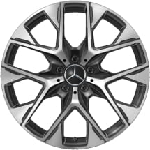 19 inch velgenset GLC SUV X254 zwart Y-spaken origineel | A2544015000 7X23-X254