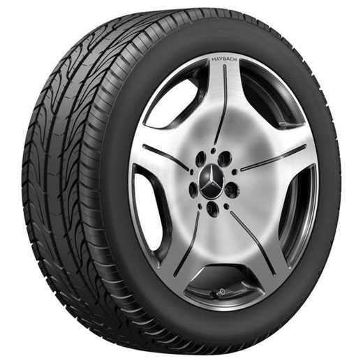 19 inch velgenset S-Klasse Maybach Z223 5-gaats zwart | A2234015600 9Y73-B