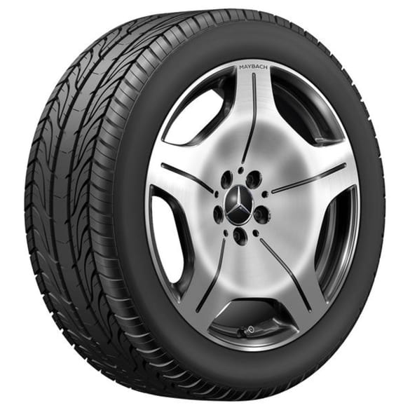 19 inch velgenset S-Klasse Maybach Z223 5-gaats zwart | A2234015600 9Y73-B