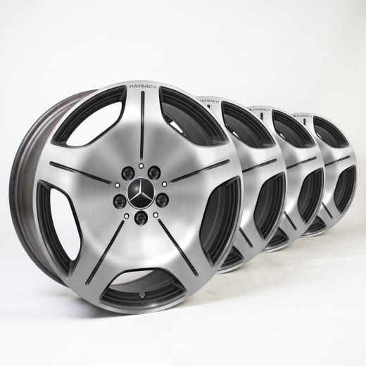 19 inch velgenset S-Klasse Maybach Z223 5-gaats zwart | A2234015600 9Y73-B