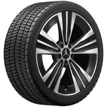 19-inch wheel set CLA C174 5-hole Aero black | A1744010600/0800 7X23