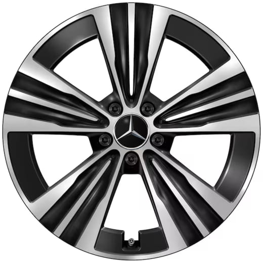 19-inch wheel set CLA C174 5-hole Aero black | A1744010600/0800 7X23
