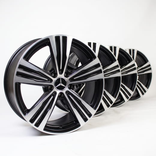 19-inch wheel set CLA C174 5-hole Aero black | A1744010600/0800 7X23