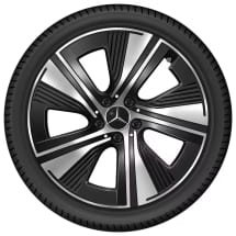 19-inch wheel set CLA Coupe C174 5-hole Aero black Genuine Mercedes-Benz | A1744013200/3300 7X23