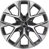 19 inch wheels GLC SUV X254 black Y-spokes Aero Genuine Mercedes-Benz