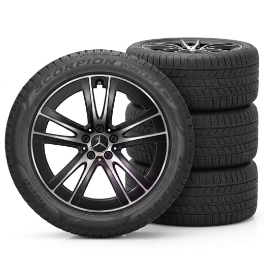 Cerchi invernali da 19 pollici GLC Coupé C254 neri a 5 doppie razze Original Mercedes-Benz | Q440301712940/50/60/70