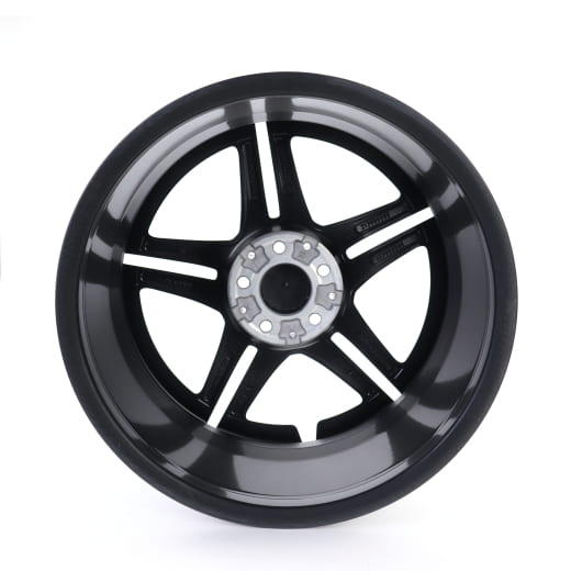 Set cerchi AMG da 19 pollici CLA 45 118 a 5 doppie razze nero opaco | A17740123007X35-118
