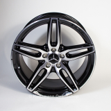 Set di cerchi AMG da 19 pollici Classe E 238, nero, originale Mercedes-Benz a 5 doppie razze