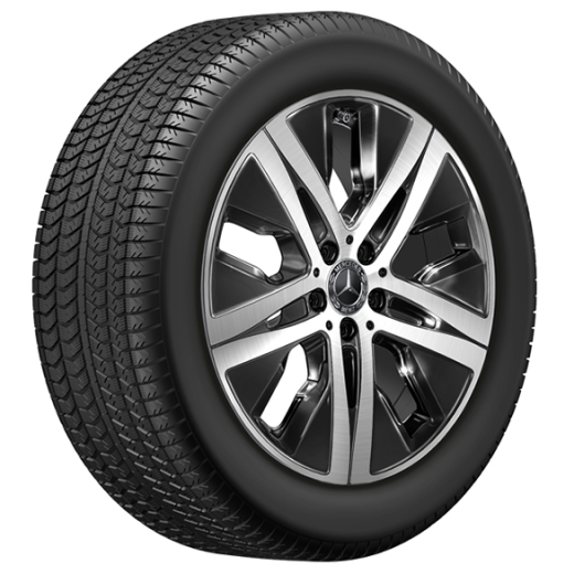 Set di cerchi GLE V167 a 5 fori da 19 pollici originale Mercedes-Benz | A1674011900-7X23
