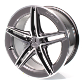 Kit de jantes AMG 19 pouces CLA 45 118 5 double rayons gris tantal original Mercedes-Benz