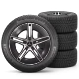 Roues hiver AMG 19 pouces Classe E W214 S214 noires d'origine Mercedes-Benz Continental