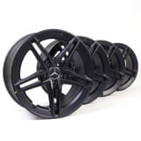Jeu de jantes AMG 19 pouces CLA 45 118 à 5 doubles branches noir mat Original Mercedes-AMG