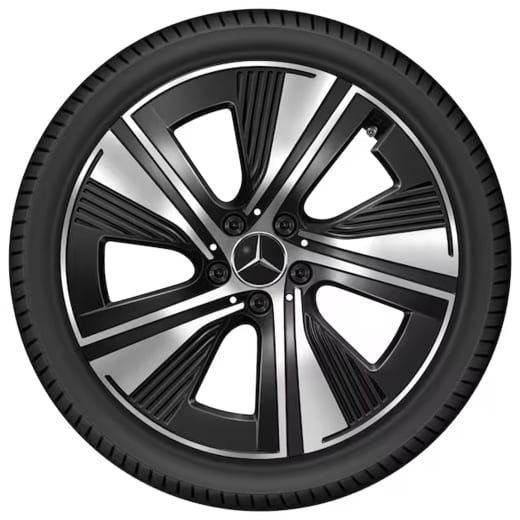 Kit de jantes 19 pouces CLA Coupé C174 à 5 trous Aero noir original Mercedes-Benz | A1744013200/3300 7X23