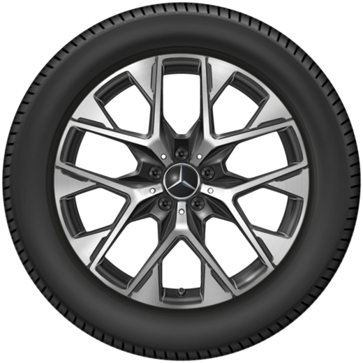 Jeu de jantes 19 pouces GLC Coupé C254 noir à branches en Y Original | A2544015000 7X23-C254