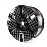 Lot de jantes 19 pouces Smart ONE #1 HX-11 noir avec élément aéro à motif damier Original Smart