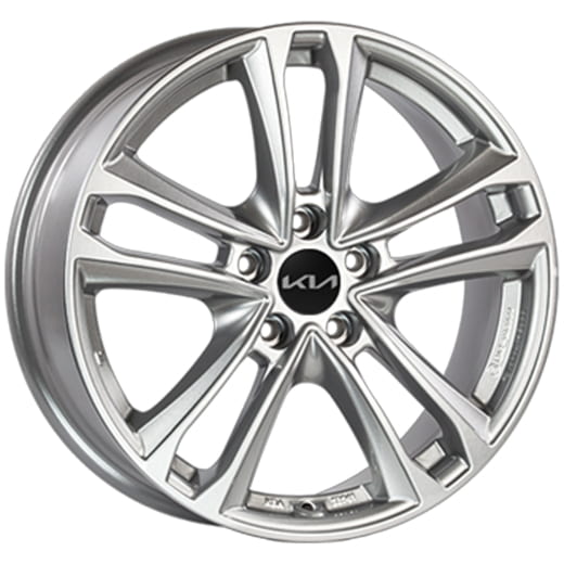 Roue hiver 19 pouces Kia EV6 Tarvos à 5 doubles branches argent | WTEV6923555HPTA/BBTA-K