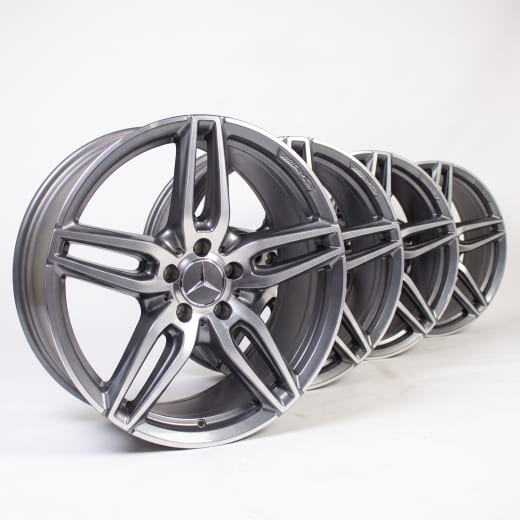 Llantas AMG de 5 radios dobles de 19 pulgadas gris titanio Clase E C238/A238 original Mercedes-Benz | A21340120/2100-7X21-C