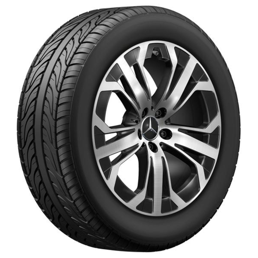 Juego de llantas de 19 pulgadas GLC SUV X254 negro torneado brillante | A2544015600-7X23