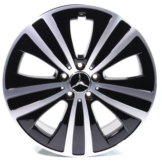 Juego de llantas EQE 19 pulgadas negro torneado brillante | A2954011200 7X23-B