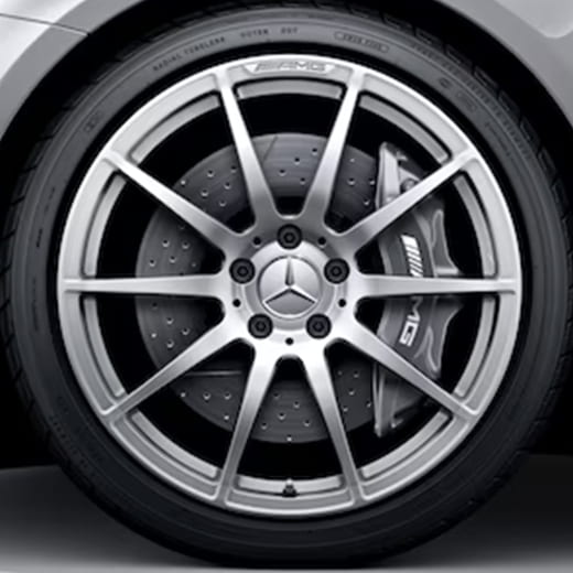 Llantas forjadas de 19 pulgadas AMG GT C190 R190 de 10 radios color plata vanadio | A1904011100/1200 7X45