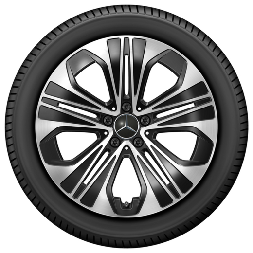 Llantas de 19 pulgadas Clase E W214 berlina negro 5 radios Original Mercedes-Benz | A2144012300/2400 7X23-W214