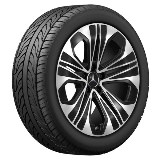 Llantas de 19 pulgadas Clase E W214 berlina negro 5 radios Original Mercedes-Benz | A2144012300/2400 7X23-W214