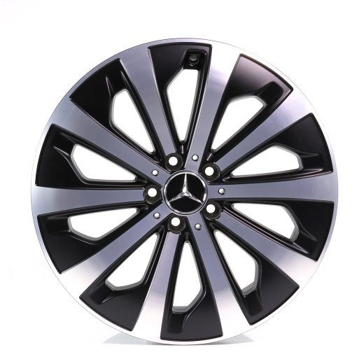 Juego de llantas de 19 pulgadas GLA H247 berlina negro mate original Mercedes-Benz | A2474013100 7X36-H247
