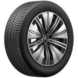 Ruedas completas de invierno de 19 pulgadas EQS V297 negro de 5 radios Original Mercedes-Benz