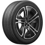 ruedas de verano 19 pulgadas CLE C236 A236 negras 5 radios original Mercedes-Benz Goodyear