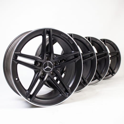 19 Zoll AMG Felgen Satz CLA 45 118 5-Doppelspeichen schwarz | A17740123007X71-118