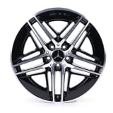 19 Zoll AMG Felgen Satz V-Klasse W447 5-Doppelspeichen schwarz glanzgedreht Original Mercedes-AMG 