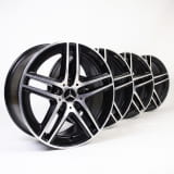 19 Zoll AMG Felgen Satz V-Klasse W447 5-Doppelspeichen schwarz glanzgedreht Original Mercedes-AMG 