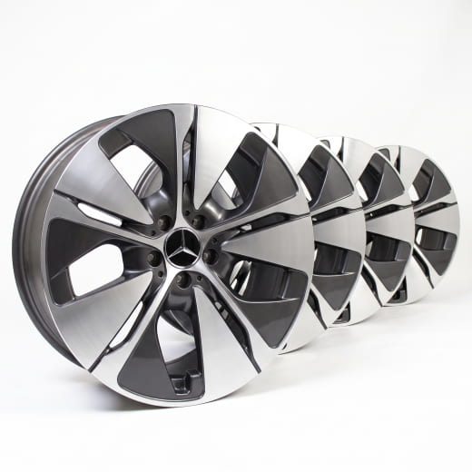 19 Zoll Felgen E-Klasse W214 Limousine schwarz 5-Speichen Original Mercedes-Benz | A2144013200/3300 7X23-W214