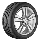 19 Zoll Felgen Satz 5-Doppelspeichen GLE W166 titansilber Original Mercedes-Benz